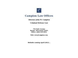 Atty. John W. Campion (Racine, Wisconsin)