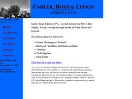 Mr. James A. Carter (San Angelo, Texas)