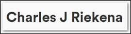 Mr Charles J Riekena (Phoenix, Arizona)