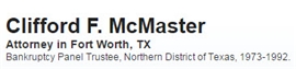 Mr. Clifford F. McMaster (Fort Worth, Texas)