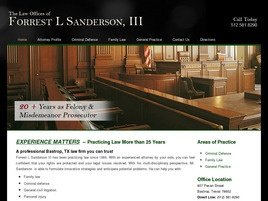 Mr. Forrest L. Sanderson III (Bastrop, Texas)