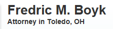 Fredric M. Boyk (Toledo, Ohio)