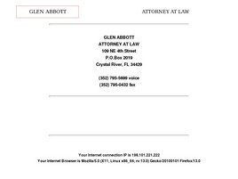 Glen C. Abbott (Crystal River, Florida)