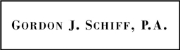 Gordon J. Schiff (Tampa, Florida)