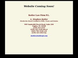 A. Stephen Kotler (Naples, Florida)
