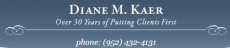 Diane Marie Kaer (Apple Valley, Minnesota)