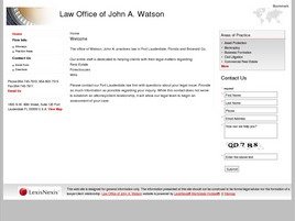 John Adair Watson (Fort Lauderdale, Florida)
