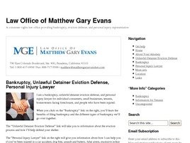 Matthew Gary Evans (Pasadena, California)