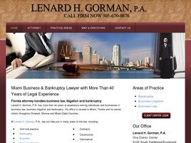 Mr. Lenard H. Gorman (Miami, Florida)