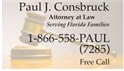 Paul Joseph Consbruck (Osprey, Florida)