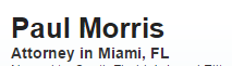 Paul Morris (Miami, Florida)