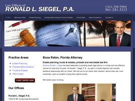 Ronald L. Siegel (Boca Raton, Florida)