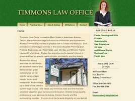 Andrea Carroll Timmons (Aubrey, Texas)